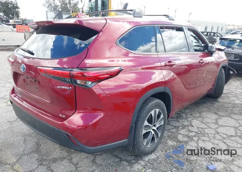 2022 Toyota Highlander Hybrid Xle из США, поврежденный, VIN 5TDHBRCH3NS552079